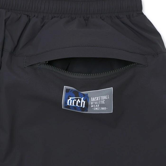 Arch(アーチ) バスケ ショーツ バスパン ショートパンツ メンズ レディース ブラック 軽量 速乾性 バスケットボール b125-113