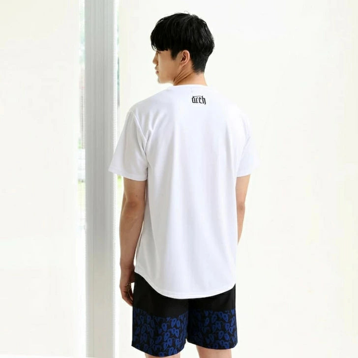 Arch(アーチ) バスケ Tシャツ 半袖 ドライ 吸汗速乾 メンズ レディース ホワイト バスケットボール t125-122