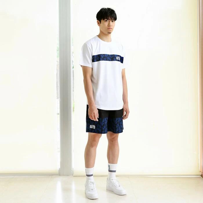 Arch(アーチ) バスケ Tシャツ 半袖 ドライ 吸汗速乾 メンズ レディース ホワイト バスケットボール t125-122
