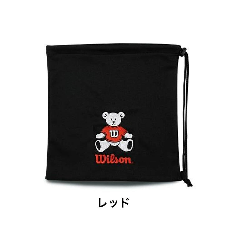 ウイルソン Wilson 野球 グラブ袋 ベア グローブバッグ ソフトボール WB57454 レッド ピンク グリーン サックス ポリエステル フリーサイズ wb5745401