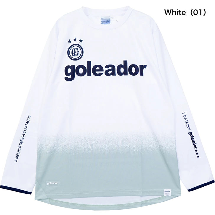 ゴレアドール goleador ジュニア ロングプラクティスシャツ 長袖 novo oficial Melting Ice サッカー フットサル G-2652 g-2652