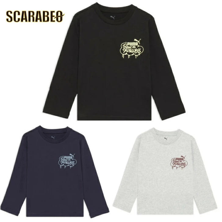 プーマ PUMA ボーイズ ミッド90S 長袖Tシャツ キッズ ジュニア トップス カジュアル コットン 689988