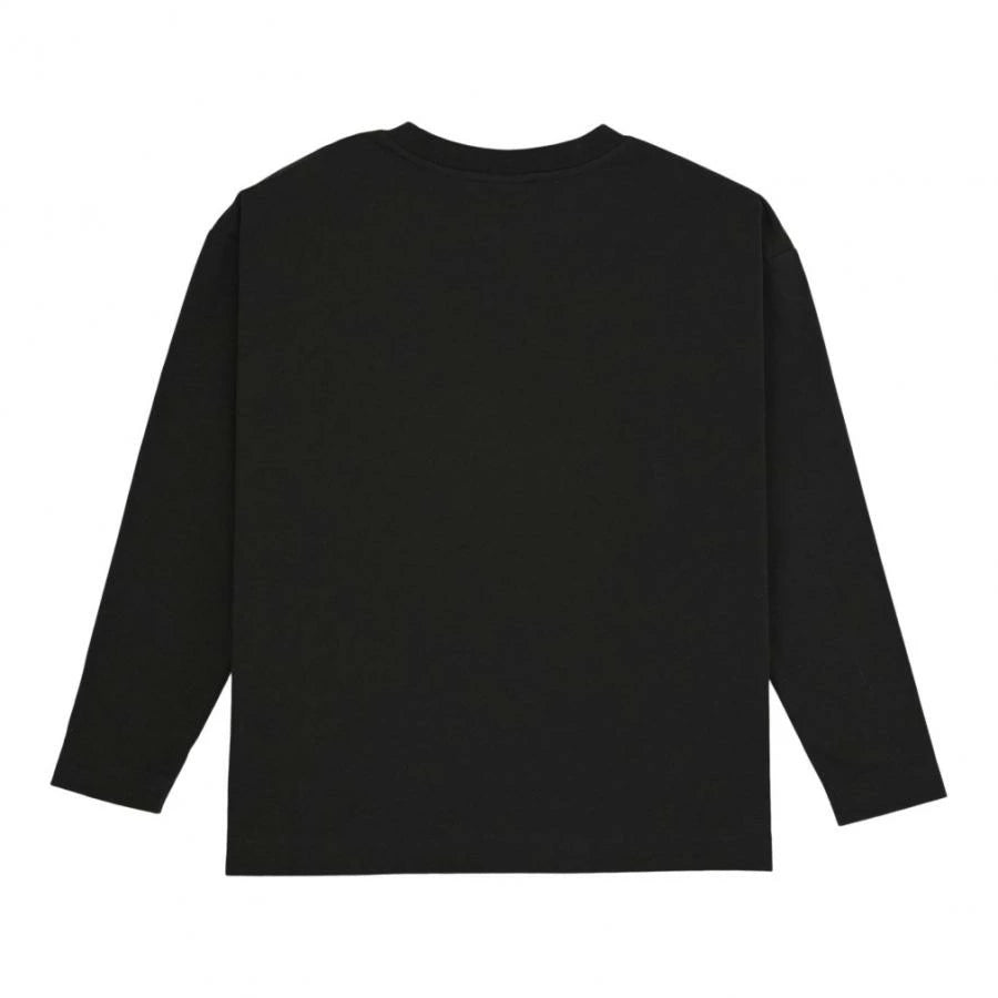 ニューバランス キッズ 長袖Tシャツ ABT55558 ブラック ジュニア 子供服 ロンT シューパッチ スポーツウェア NB Dry 吸汗速乾 カジュアル abt55558-bk