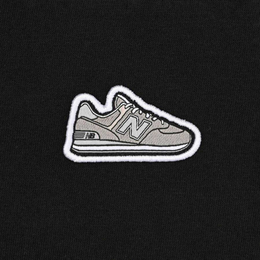 ニューバランス キッズ 長袖Tシャツ ABT55558 ブラック ジュニア 子供服 ロンT シューパッチ スポーツウェア NB Dry 吸汗速乾 カジュアル abt55558-bk