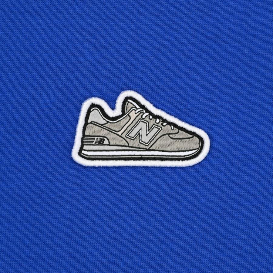 ニューバランス キッズ 長袖Tシャツ ABT55558 ジュニア 子供服 ロンT シューパッチ スポーツウェア NB Dry 吸汗速乾 カジュアル ロイヤルブルー abt55558-ryb