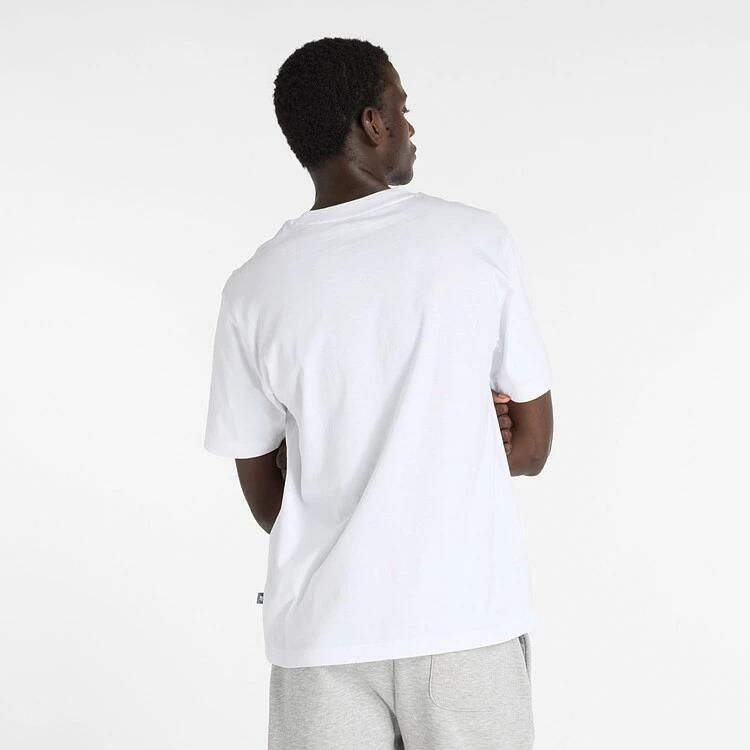 ニューバランス メンズ Tシャツ MT53937 WT ホワイト 半袖Tシャツ Newbie チェイス コットン100% グラフィック ロゴ アパレル 2025秋冬 ライフスタイル mt53937-wt