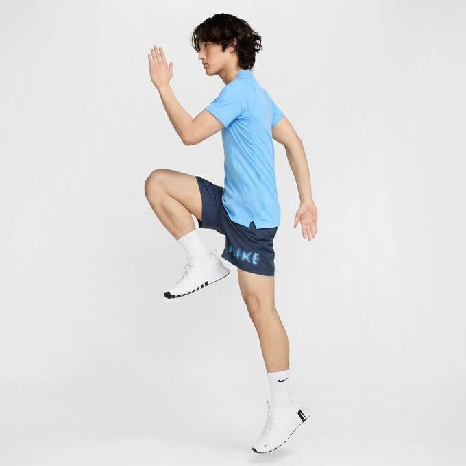ナイキ NIKE メンズ Dri-FIT フォーム バーサタイル ショートパンツ HJ3106-437 ネイビー 紺 サンダーブルー トレーニング ランニング ジム ハーフパンツ スポーツウェア 吸汗速乾 hj3106-437