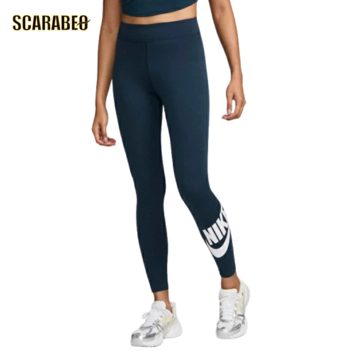 ナイキ NIKE スポーツウェア クラシック ウィメンズ ハイウエスト グラフィック レギンス レディース レギンスパンツ 厚手 透けにくい 伸縮性 吸汗速乾 ランニング ヨガ トレーニング dv7792