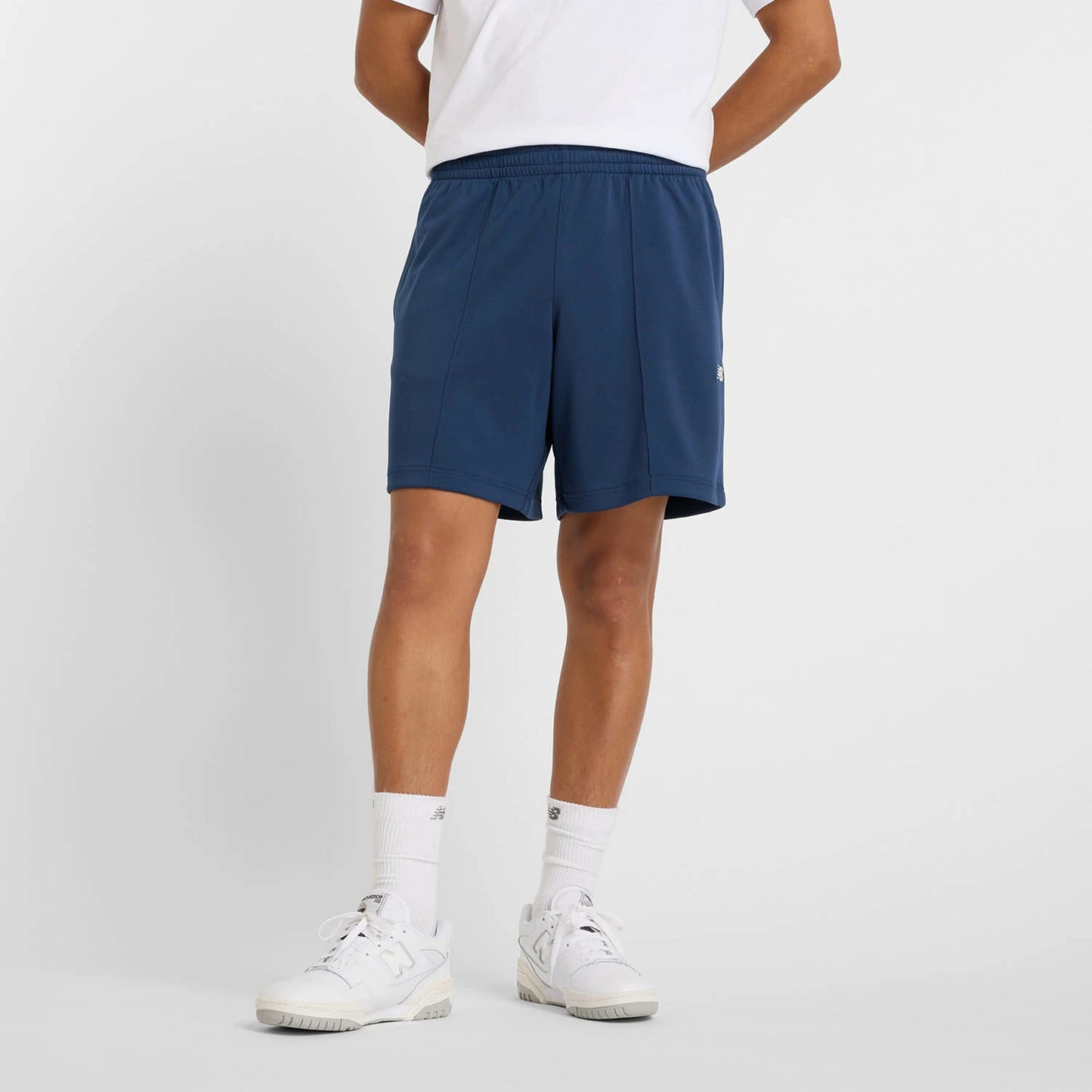 ニューバランス New Balance メンズ Knit Short 7inch AMS51207NNY ネイビー 紺 ショーツ ハーフパンツ トレーニング ランニング ジム NB Dry 吸汗速乾 ダブルニット ams51207-nny