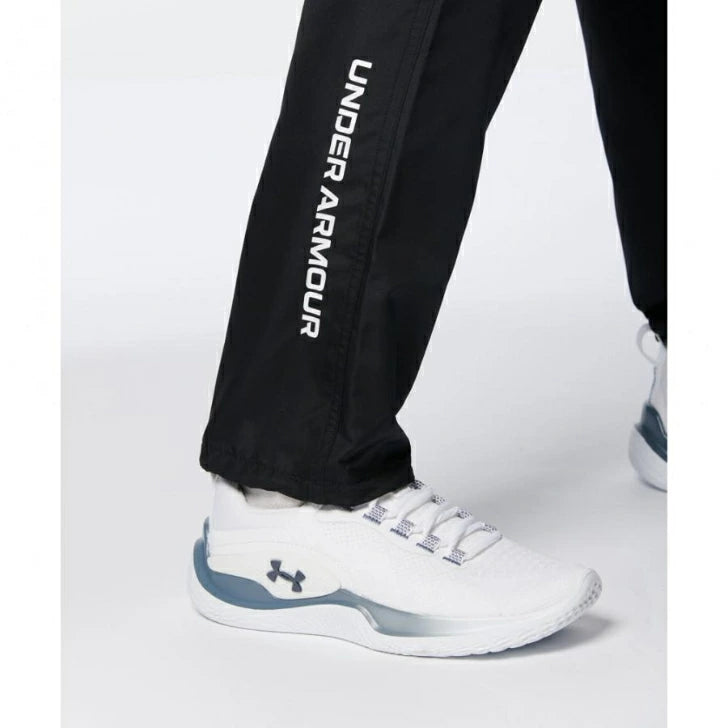 アンダーアーマー UNDER ARMOUR レディース UA WORDMARK WOVEN PANT 1378323 ネイビー ブラック クロスパンツ トレーニング ウォームアップ 撥水 STORM スポーツウェア 1378323