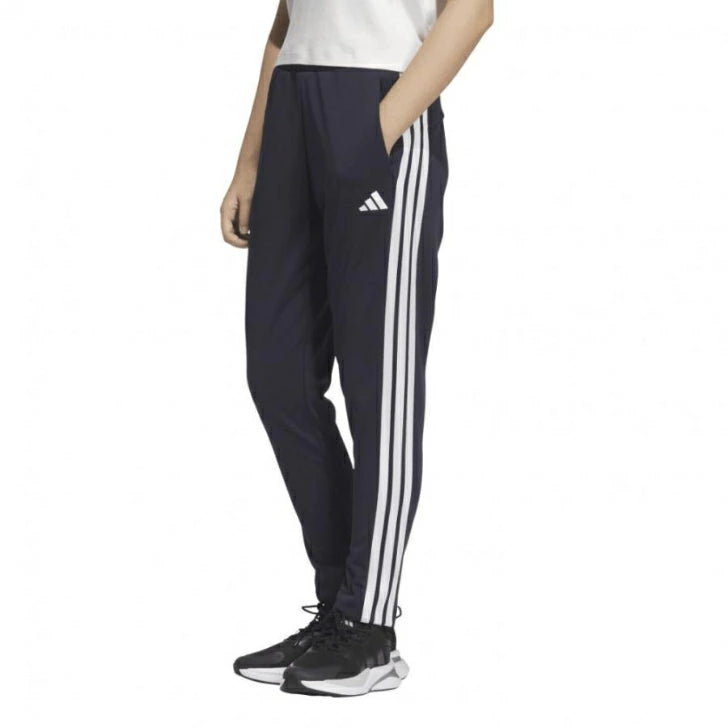 アディダス adidas レディース ジャージ パンツ スリーストライプス ダブルニット トラックパンツ JVP36 JW9790 JW9789 ネイビー×ホワイト ブラック×ホワイト レギュラーフィット ドローコード フロントポケット リサイクル素材 jvp36