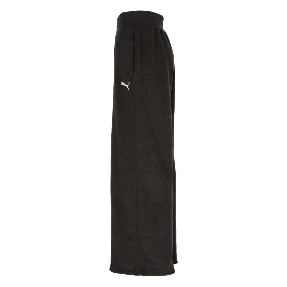 【在庫処分セール】プーマ PUMA HER ウィンタライズド パンツ 684129-01 レディース ハイウエスト 冬用 スポーツウェア スウェット パンツ 伸縮性 ウエスト バックポケット付き プーマキャットロゴ 684129