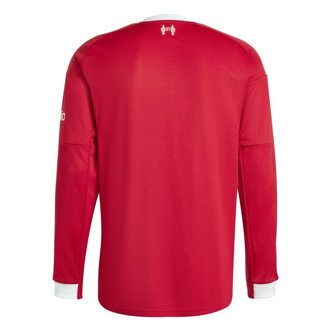 adidas アディダス 25/26 LFC リバプールFC ホーム レプリカユニフォーム 長袖 JYF51 JV6456 ストロベリーレッド 2025-26シーズン サッカー ジャージ 大人 メンズ アンフィールド jyf51