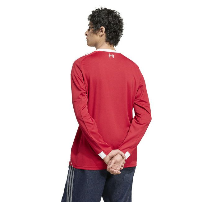 adidas アディダス 25/26 LFC リバプールFC ホーム レプリカユニフォーム 長袖 JYF51 JV6456 ストロベリーレッド 2025-26シーズン サッカー ジャージ 大人 メンズ アンフィールド jyf51