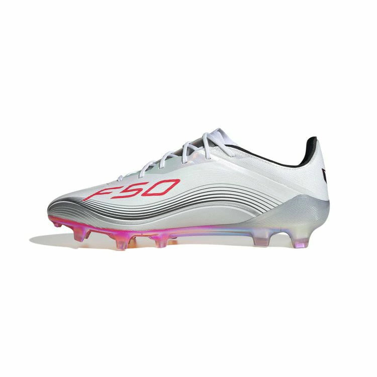 adidas アディダス F50 ELITE FG MESSI JP5593 フットウェアホワイト×ルシッドレッド×シルバーメタリック メンズ 天然芝 サッカースパイク メッシモデル jp5593