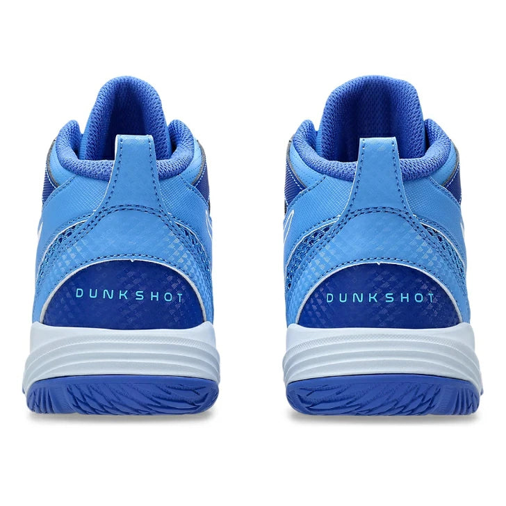 ASICS アシックス DUNKSHOT MB 10 ジュニア キッズ バスケットボールシューズ バッシュ 1064A019.400 ブルーコースト ホワイト 1064a019-400