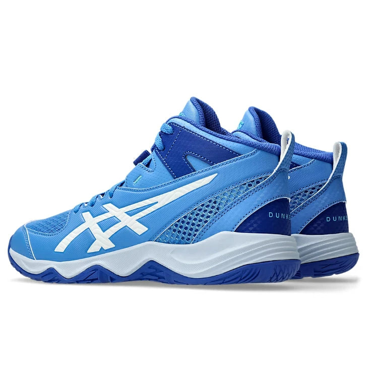 ASICS アシックス DUNKSHOT MB 10 ジュニア キッズ バスケットボールシューズ バッシュ 1064A019.400 ブルーコースト ホワイト 1064a019-400