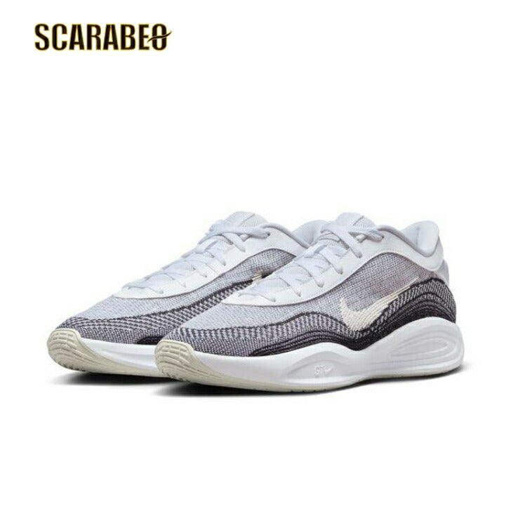 【在庫処分セール】NIKE ナイキ G.T. ハッスル アカデミー EP バスケットボールシューズ FJ7808-100 ホワイト ブラック ライトボーン メンズ レディース バッシュ 屋外コート対応 fj7808-100