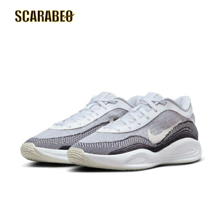 【在庫処分セール】NIKE ナイキ G.T. ハッスル アカデミー EP バスケットボールシューズ FJ7808-100 ホワイト ブラック ライトボーン メンズ レディース バッシュ 屋外コート対応 fj7808-100