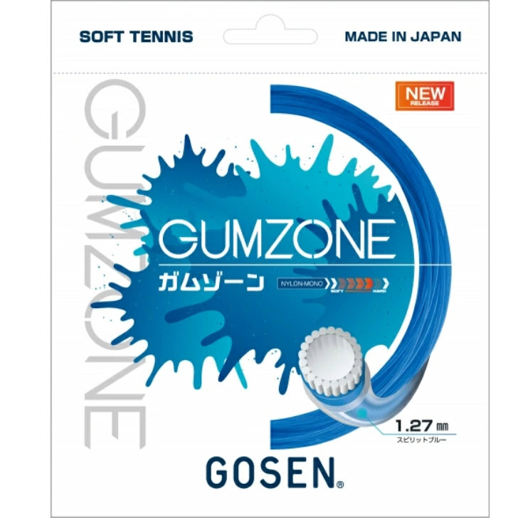 softTennis ソフトテニスガット GOSEN ガムゾーン GUMZONE 1.27mm SSGZ11 ナイロンガット ガムコーティング 高耐久 高反発 コントロール スピン ssgz11