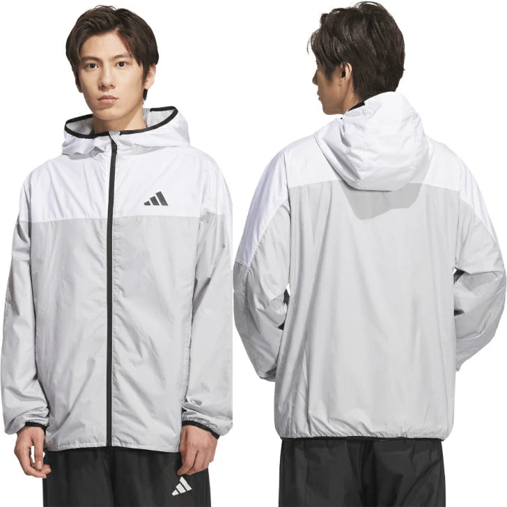 アディダス ウィンドジャケット メンズ M MH BSC MMHBSC フード付き 裏起毛 トリコット ジャケット ランニング トレーニング フィットネス タフタ 撥風 防寒 大きいサイズ adidas DP025 dp025
