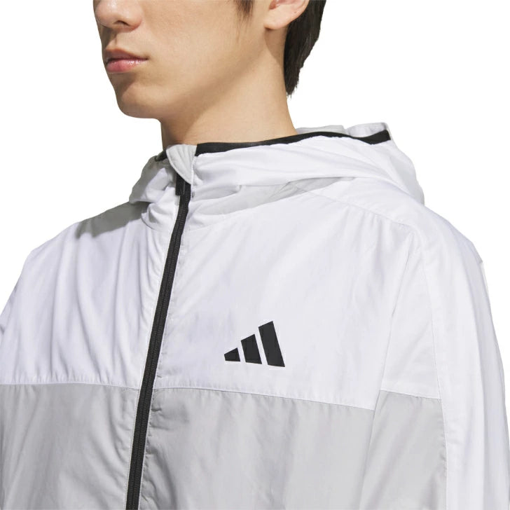 アディダス ウィンドジャケット メンズ M MH BSC MMHBSC フード付き 裏起毛 トリコット ジャケット ランニング トレーニング フィットネス タフタ 撥風 防寒 大きいサイズ adidas DP025 dp025