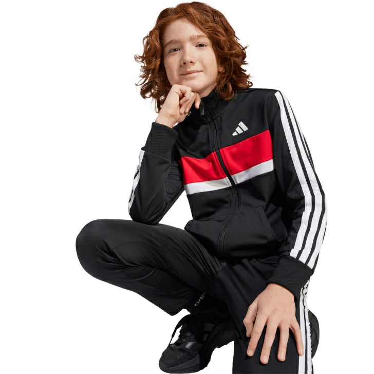 アディダス キッズ ジュニア トラックスーツ 上下セット ジャージ K TIBE 子供服 ロングパンツ ジャケット スポーツウェア 130-160cm adidas KQG66