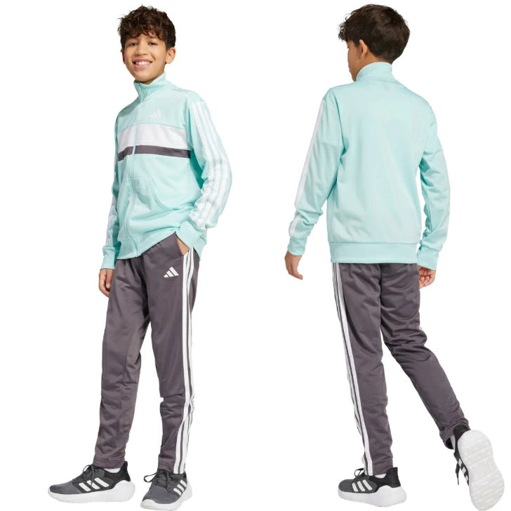 アディダス キッズ ジュニア トラックスーツ 上下セット ジャージ K TIBE 子供服 ロングパンツ ジャケット スポーツウェア 130-160cm adidas KQG66