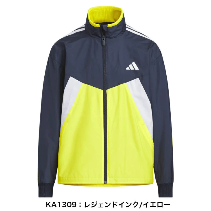 アディダス ジュニア キッズ ウインドジャケット マストハブ N3379 トラックトップ カラーブロック ルーズフィット 起毛トリコット ウーブン スポーツウェア 子供 adidas n3379