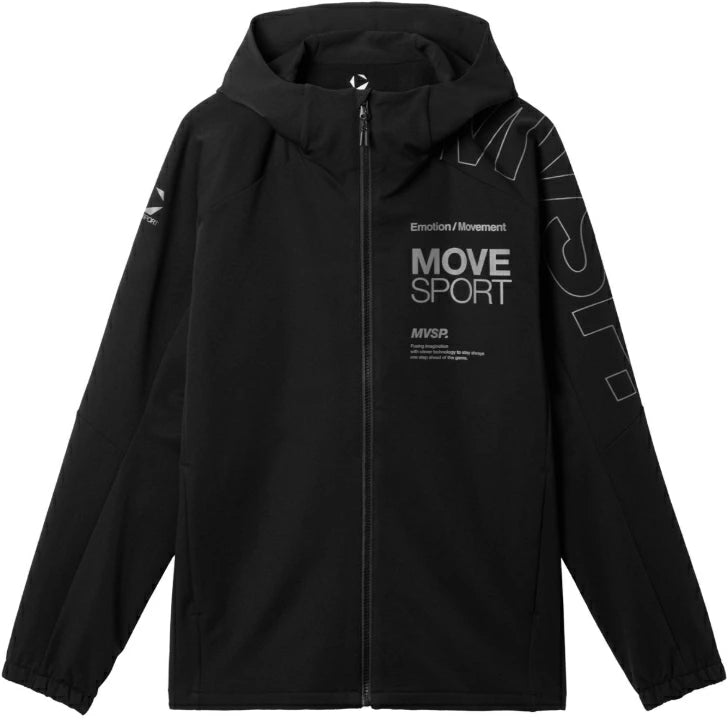 デサント ムーブスポーツ クロスジャケット メンズ DESCENTE HEATNAVI ソフトシェル フーディー 保温 防寒 光吸収発熱 ストレッチ 秋冬用 フード付き アウター スポーツウェア MOVE SPORT ACTIVE SUITS st5fjk22m