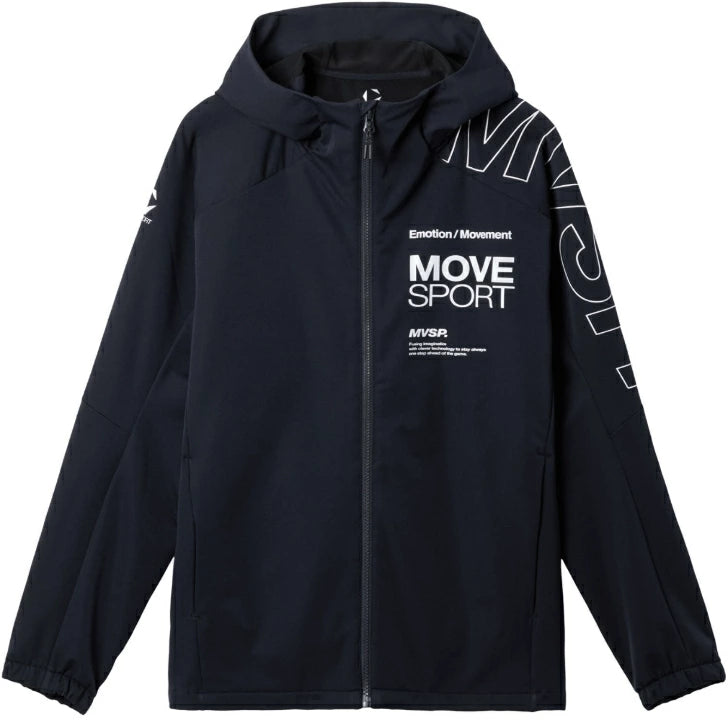 デサント ムーブスポーツ クロスジャケット メンズ DESCENTE HEATNAVI ソフトシェル フーディー 保温 防寒 光吸収発熱 ストレッチ 秋冬用 フード付き アウター スポーツウェア MOVE SPORT ACTIVE SUITS st5fjk22m