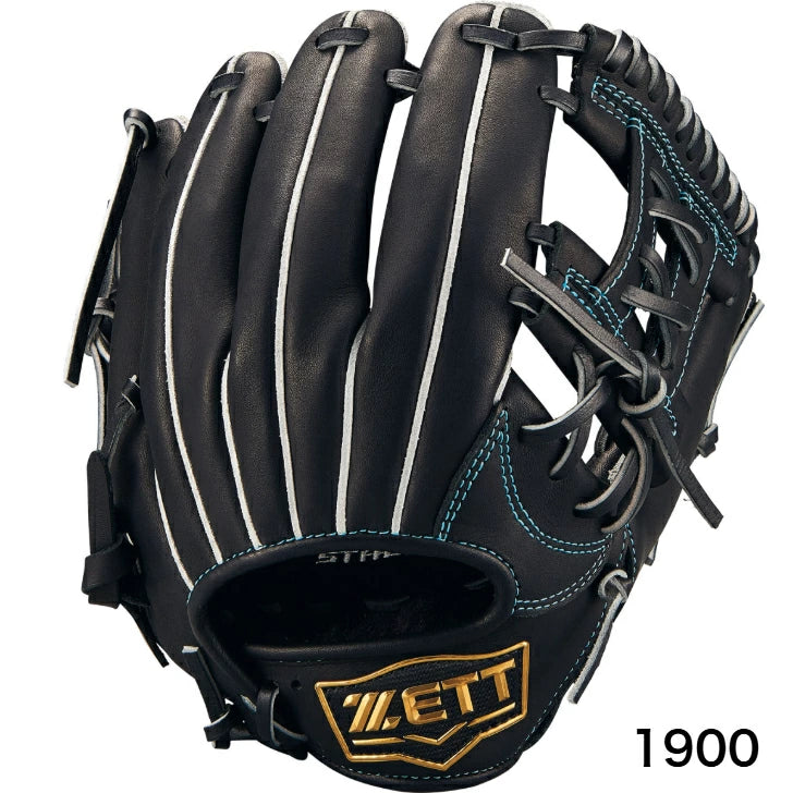 ZETT ゼット 少年軟式グローブ 限定モデル ゼロワンステージ 内野手用 二塁手 遊撃手用 Sサイズ ジュニア J号対応 天然皮革 牛革 BJGB71500F ブラック×パステルブラウン bjgb71500f