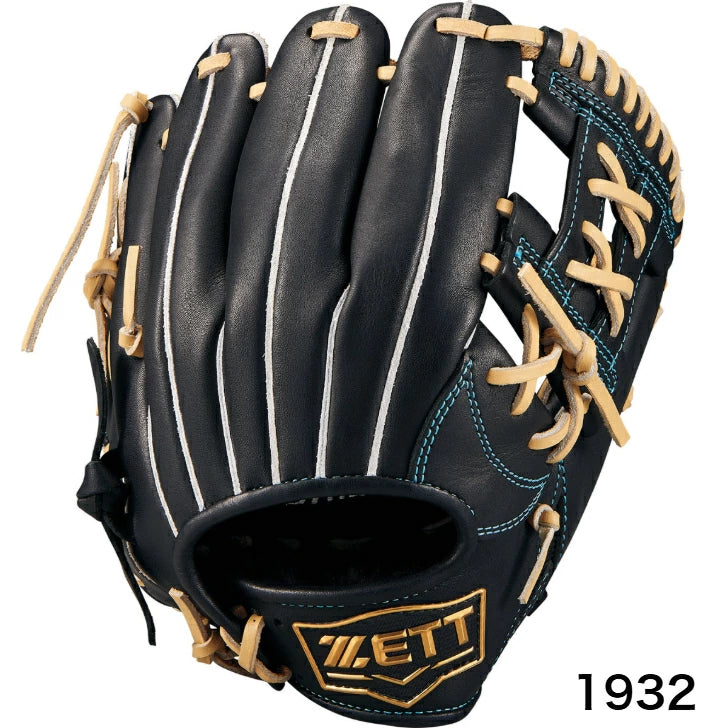 ZETT ゼット 少年軟式グローブ 限定モデル ゼロワンステージ 内野手用 二塁手 遊撃手用 Sサイズ ジュニア J号対応 天然皮革 牛革 BJGB71500F ブラック×パステルブラウン bjgb71500f
