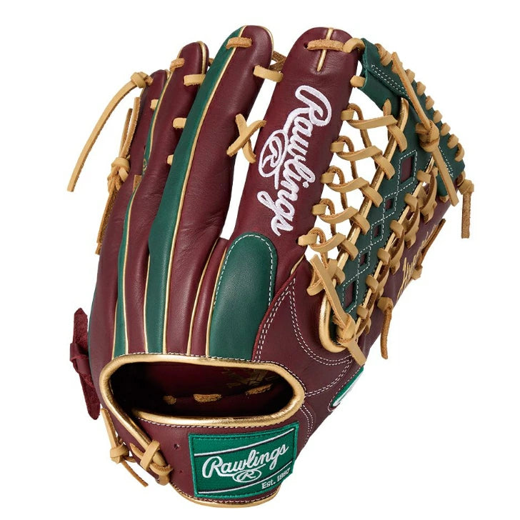 軟式 グローブ 外野手用 ローリングス Rawlings ハイパーテックカラーシンク GR5FHTCY719 12.75インチ 右投げ 左投げ 天然皮革 小指2本入れ 背面紐 指あて付き コンビカラー gr5fhtcy719