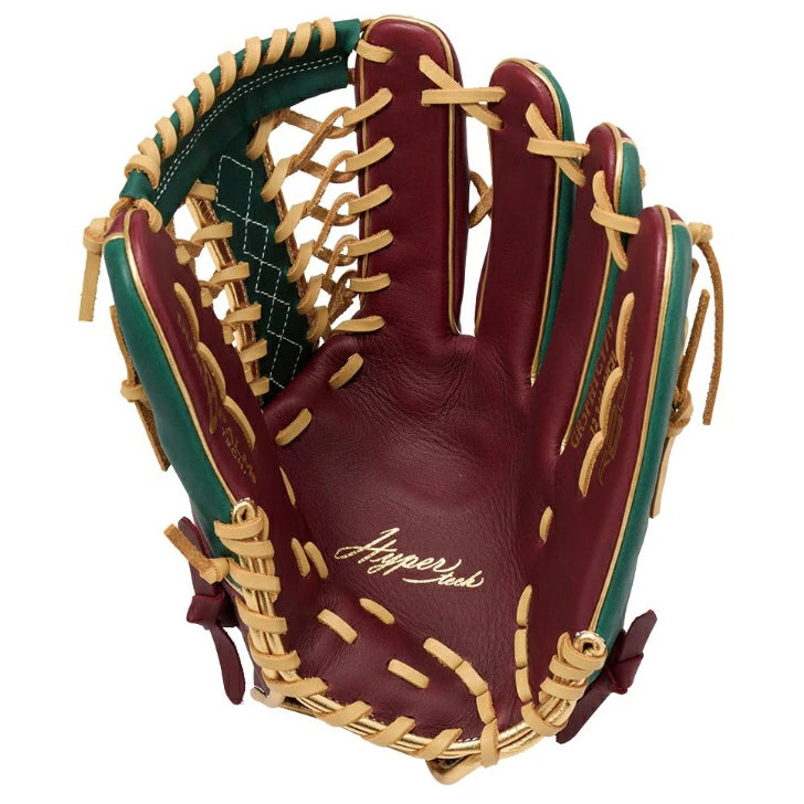 軟式 グローブ 外野手用 ローリングス Rawlings ハイパーテックカラーシンク GR5FHTCY719 12.75インチ 右投げ 左投げ 天然皮革 小指2本入れ 背面紐 指あて付き コンビカラー gr5fhtcy719