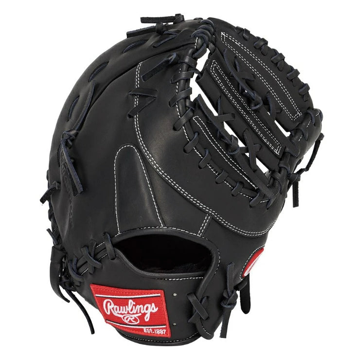 軟式 グローブ ファーストミット 一塁手用 ローリングス Rawlings HOH エクセルエリート ウィザード#02 GJ5HW3MJW 11.5インチ ジュニア 少年用 子供用 指あて付き ブラック キャメル 右投げ 左投げ gj5hw3mjw
