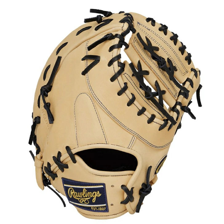 軟式 グローブ ファーストミット 一塁手用 ローリングス Rawlings HOH エクセルエリート ウィザード#02 GJ5HW3MJW 11.5インチ ジュニア 少年用 子供用 指あて付き ブラック キャメル 右投げ 左投げ gj5hw3mjw