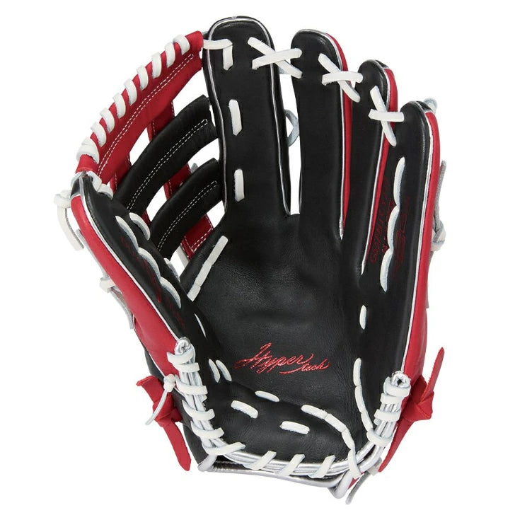 ソフトボール グローブ 男子用 オールラウンド ローリングス Rawlings HYPERTECH カラーズ GS5FHTCY719 12.75インチ 右投げ 指あて付き 小指2本入れ ブラック/スカーレット インディゴ/キャメル gs5fhtc565w