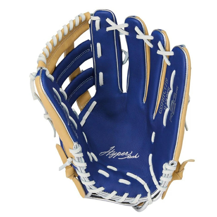 ソフトボール グローブ 男子用 オールラウンド ローリングス Rawlings HYPERTECH カラーズ GS5FHTCY719 12.75インチ 右投げ 指あて付き 小指2本入れ ブラック/スカーレット インディゴ/キャメル gs5fhtc565w