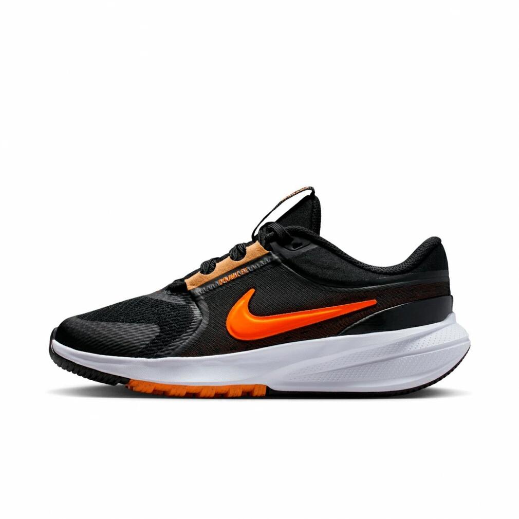 ナイキ スター ランナー 5 GS NIKE HF7004-006 ジュニア キッズ 子供 スニーカー ブラック×オレンジ 軽量 クッション性 通学 運動靴 hf7004-006