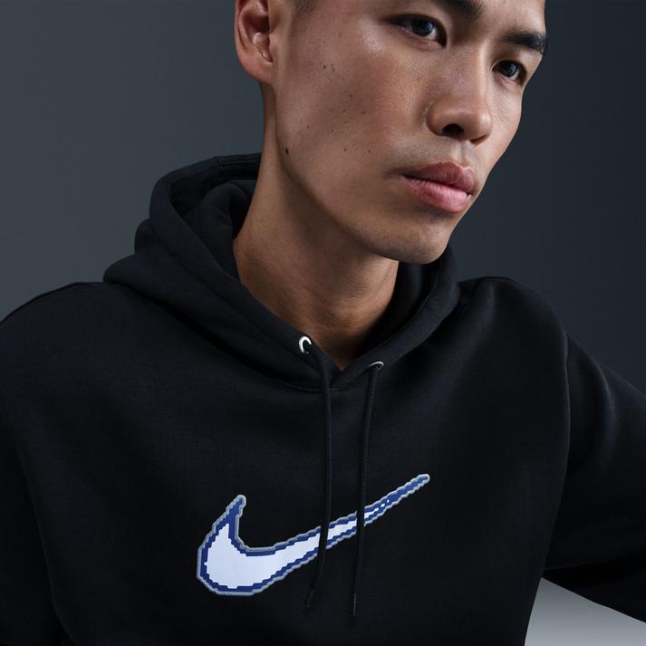 ナイキ メンズ スウェット パーカー M CLUB BB HDY NEO VARSIT HV0855-010 010BLK/BLK フリース 長袖 フーディ スタンダードフィット カジュアル hv0855-010