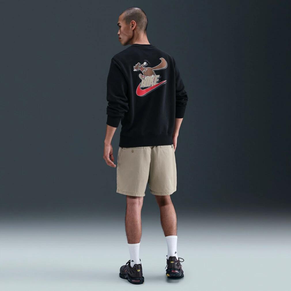ナイキ メンズ スウェット トレーナー クラブ BB NEO VARSITY L/S クルー IB3304 長袖 フリース カジュアル スポーツウェア グレー/ダークグレー/ブラック ib3304