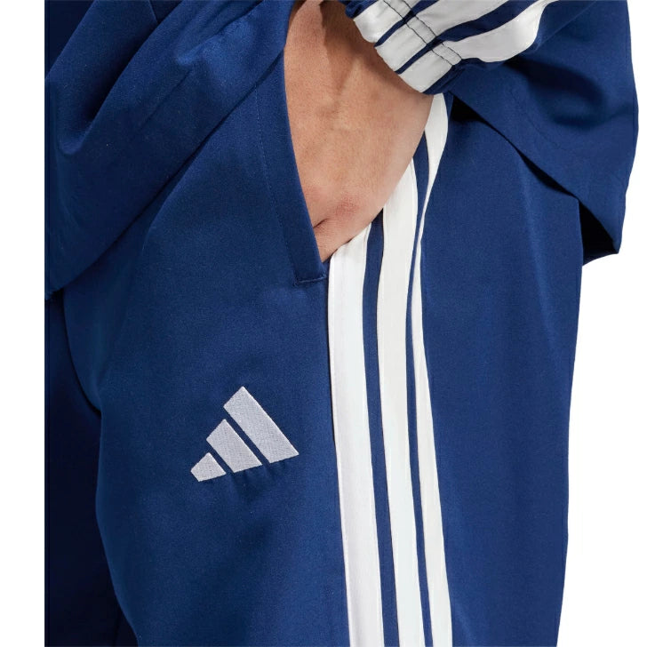 アディダス adidas メンズ マルチSP ウェア スポーツウェア ベーシック スリーストライプ ウーブン トラックスーツ KQI91 2025SS ダークブルー JC5391 ブラック JI8849 kqi91