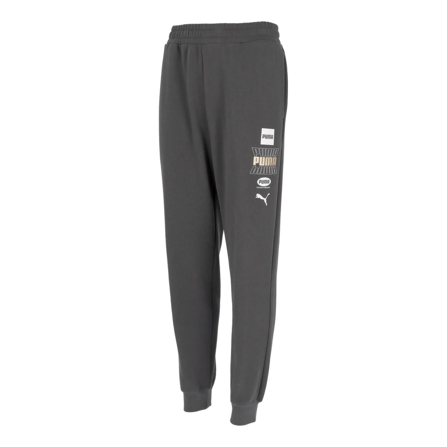 プーマ スウェットパンツ メンズ PUMA ESS LOGO LAB ホリデー フルレングス スウェット トレーニング スポーツウェア 691096-01 ダスキーグレー ブラック 691096