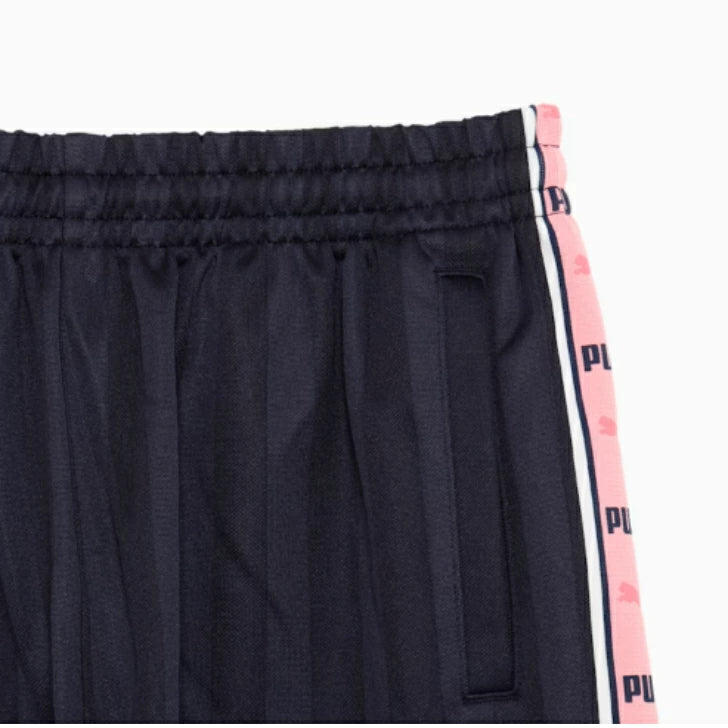プーマ PUMA メンズ トレーニング シャドウ ストライプ ニット パンツ 527755 71 New Navy-Geranium Pink シャドウキャットストライプ ジャージ ボトムス レトロ セットアップ対応 527755-71