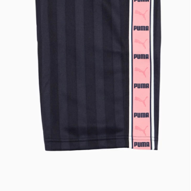 プーマ PUMA メンズ トレーニング シャドウ ストライプ ニット パンツ 527755 71 New Navy-Geranium Pink シャドウキャットストライプ ジャージ ボトムス レトロ セットアップ対応 527755-71