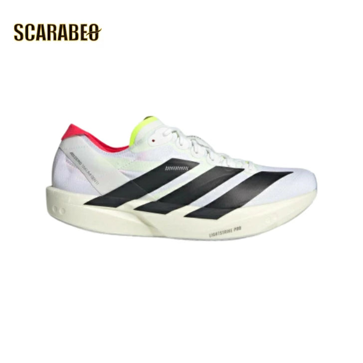 アディダス adidas ランニングシューズ メンズ アディゼロ タクミ セン 11 ADIZERO TAKUMI SEN 11 JH8659 ホワイト 駅伝 レーシング 軽量 反発 ENERGYRODS 2.0 LIGHTSTRIKE PRO jh8659