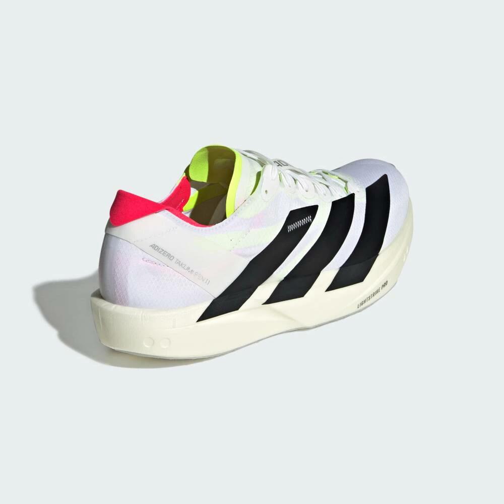 アディダス adidas ランニングシューズ メンズ アディゼロ タクミ セン 11 ADIZERO TAKUMI SEN 11 JH8659 ホワイト 駅伝 レーシング 軽量 反発 ENERGYRODS 2.0 LIGHTSTRIKE PRO jh8659