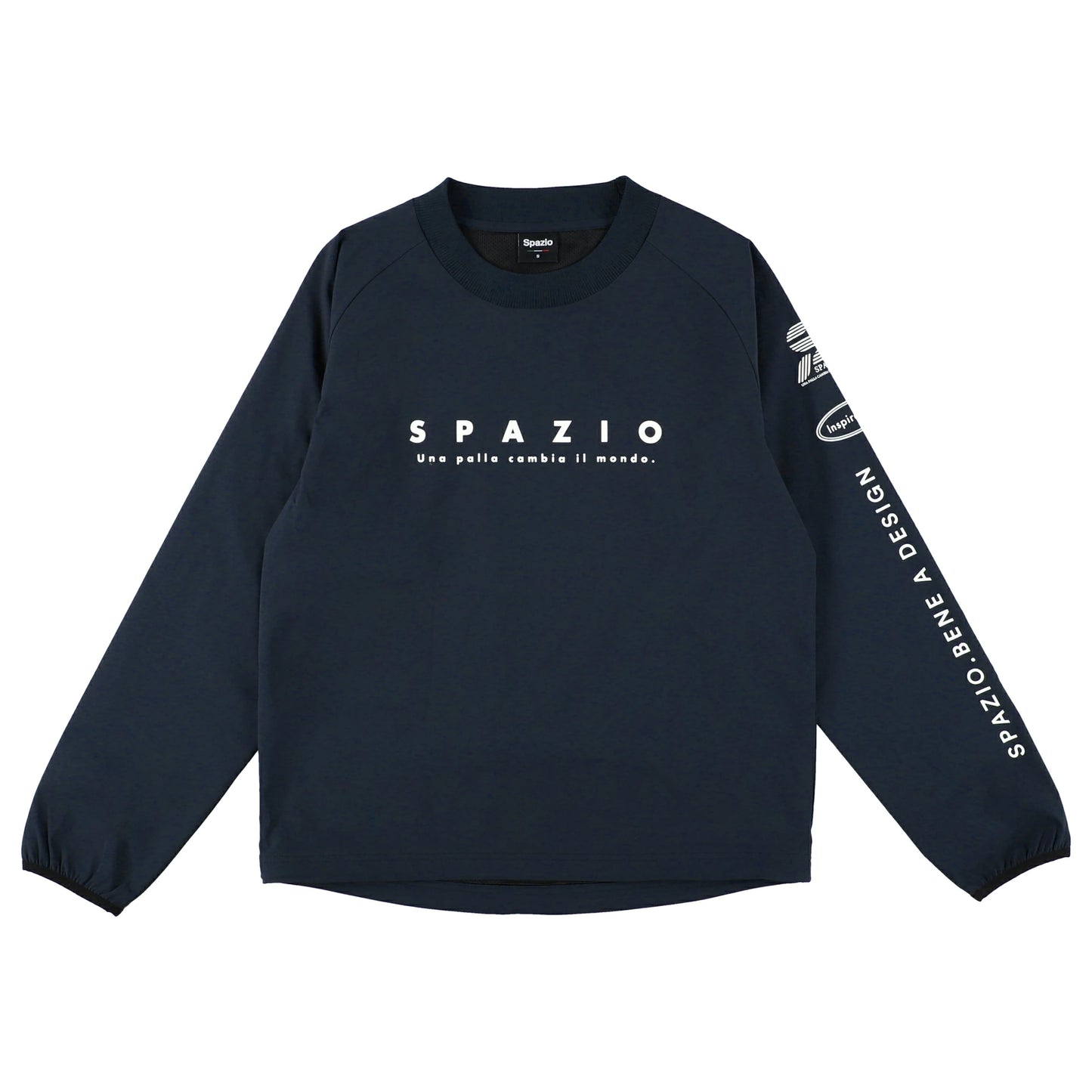 Spazio スパッツィオ ジュニア 長袖ピステ 25FW GE-1134 キッズ トレーニングウェア スポーツウェア ブラック ネイビー ストレッチ 吸汗速乾 サッカー フットサル ge1134