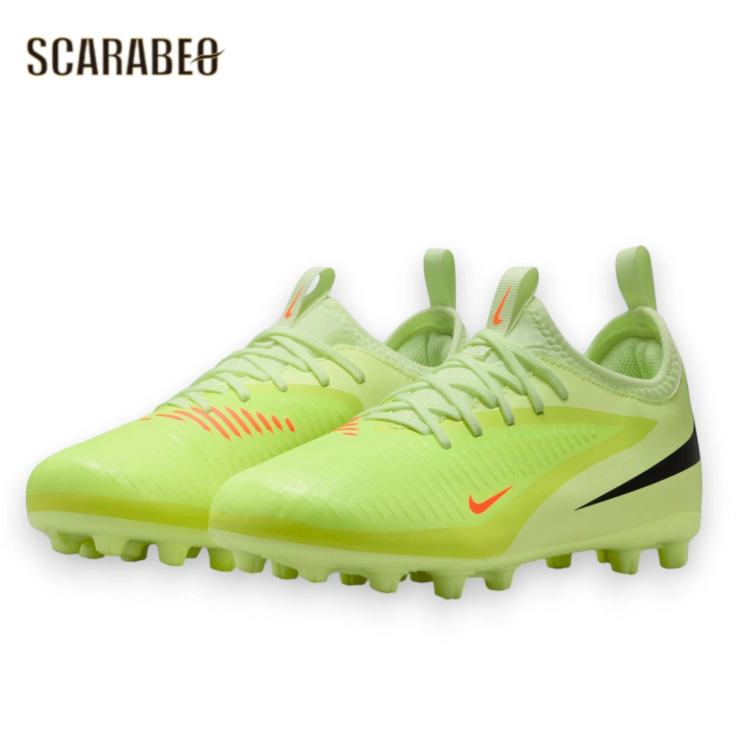 ナイキ NIKE ジュニア ファントム 6 LOW アカデミー HG HQ2046-800 MAX VOLTAGE PACK サッカースパイク 土グラウンド キッズ Jr 子供用 ハイパークリムゾン/ブラック/ライムライト シュート精度向上 hq2046-800